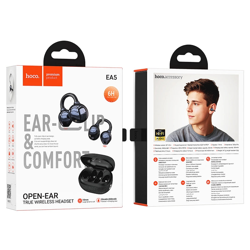 Hoco EA5 Duke Ⅲ Clip-On True Wireless BT Earbuds