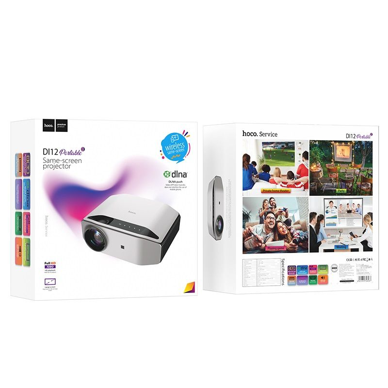 Hoco DI12 Portable Same-Screen Projector