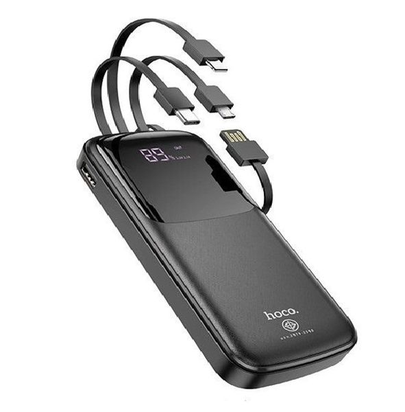 Hoco's DB07 10000mAh PowerBank with Screen & 4 Built-In Cables