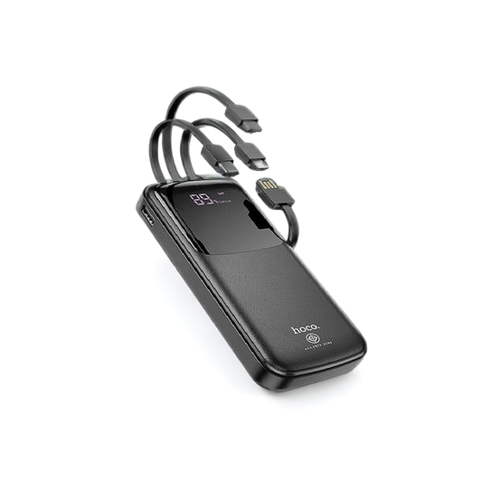 Hoco's DB07 10000mAh PowerBank with Screen & 4 Built-In Cables