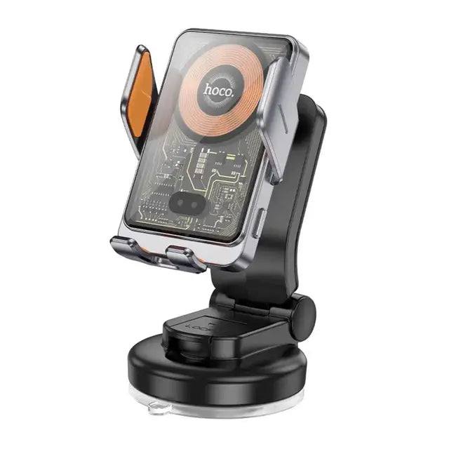 HW32 Crown push-type  wireless charging car holder (center console)