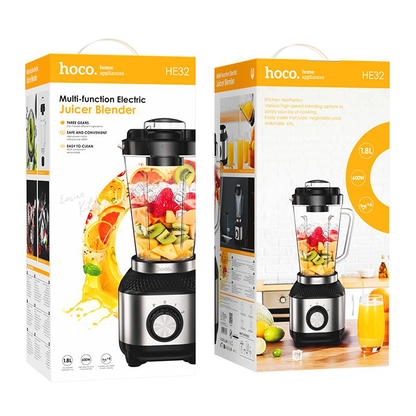Hoco HE32 1.8L electric juicer blender(EU) [Black]