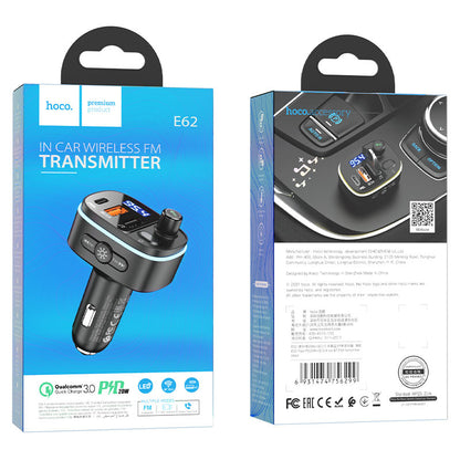 E62 Fast  PD20W+QC3.0 car BT  FM transmitter