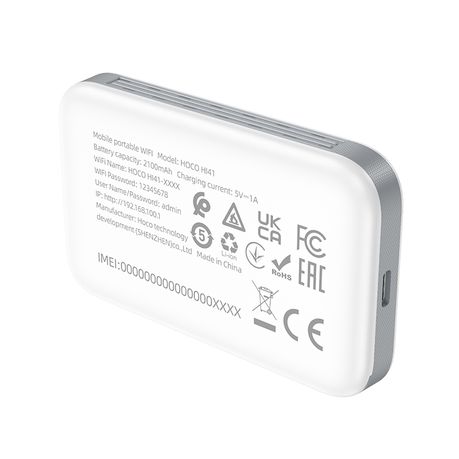 Portable 4G WiFi Router - 150Mbps, 2100mAh Battery Hoco HI41 SA