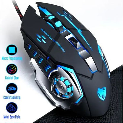 V6 WIRED  GAME MOUSE  BLACK